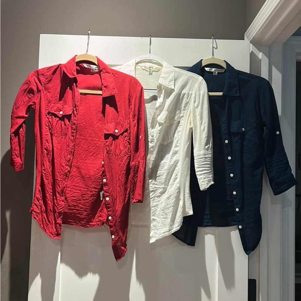 Max Studio Lightweight Button Up Blouses - image 1